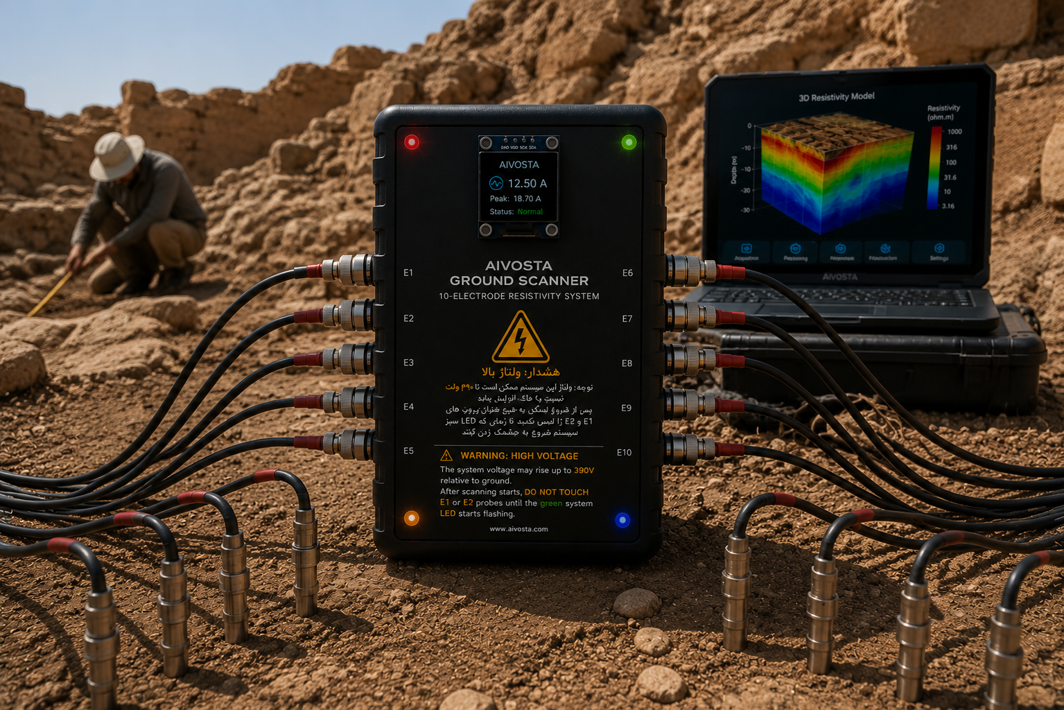 جزئیات ساختار AIVOSTA GeoScanner Professional